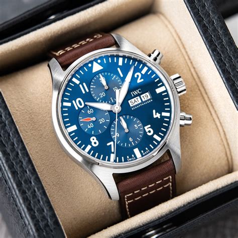 iwc big pilot le petit prince chronograph|le petit prince watch price.